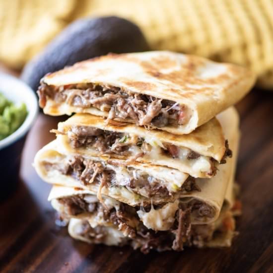 Braised Beef Short Rib Quesadillas