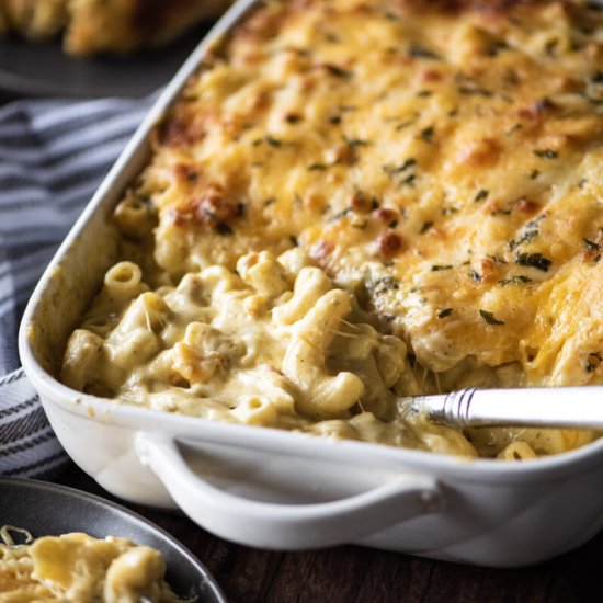 Baked Four-Cheese Mac & Cheese