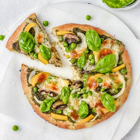 Healthy Green Pizza Gluten Free