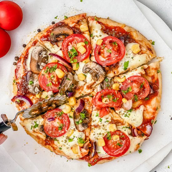 Healthy Veggie Pizza Gluten Free