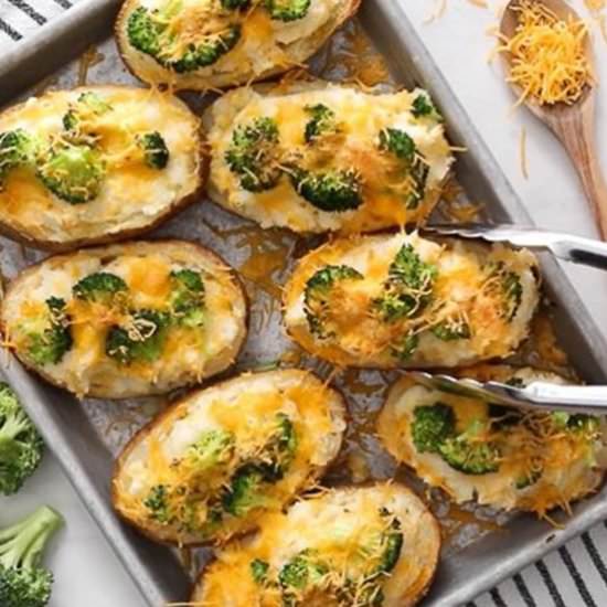 Broccoli Cheese Twice Baked Potato