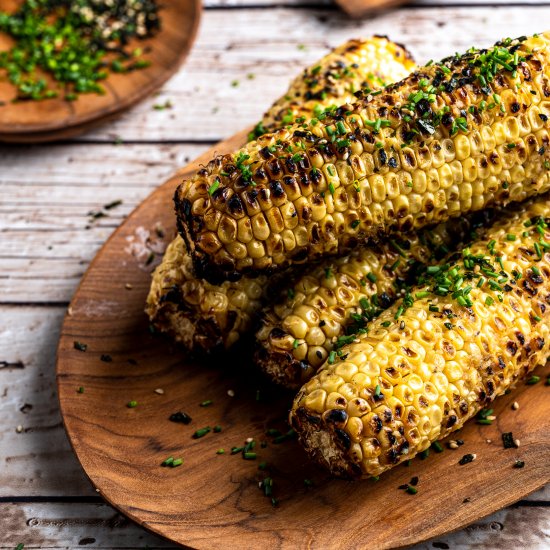 Grilled Corn with Miso Butter