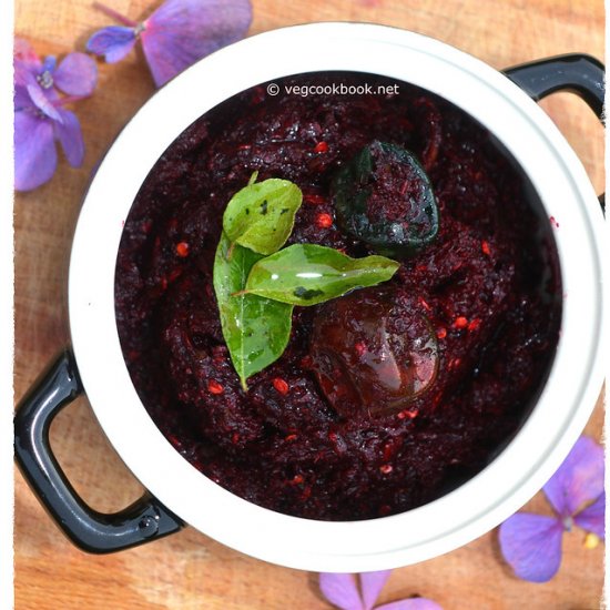 Beetroot Chutney / Pachadi