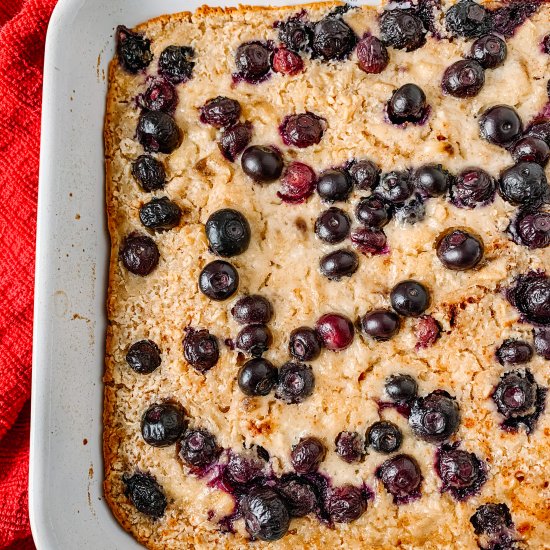 Blueberry Oatmeal Bake