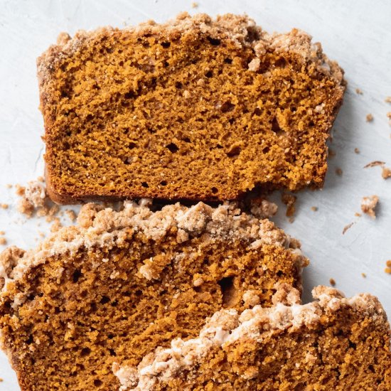 Pumpkin Bread with Cinnamon Icing