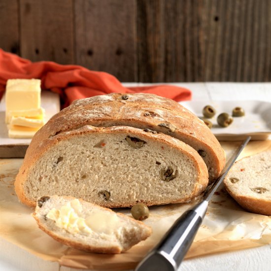 green olive bread