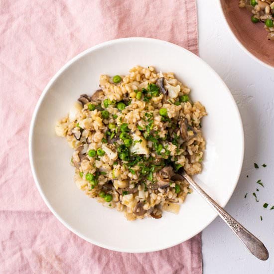 Vegan Mushroom Risotto