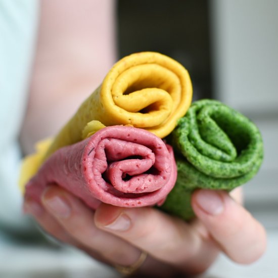 Rainbow Veggie Wraps