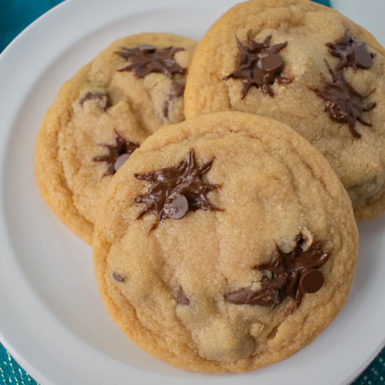 PB Choc Chip Spider Cookies