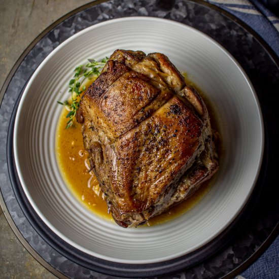 Apple Cider Braised Pork Shoulder