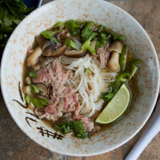 “Real Deal” Beef Pho Noodle Soup