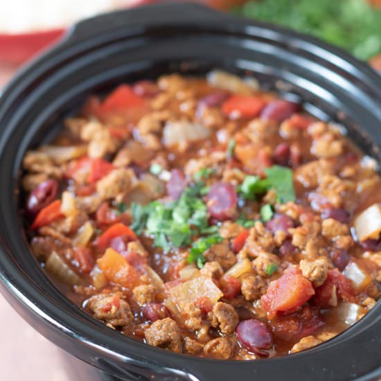 Slow Cooker Vegetarian Chilli