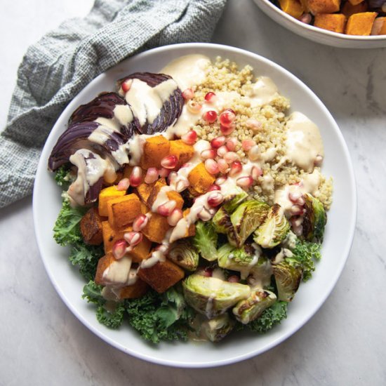 Vegan Nourish Bowl with Tahini