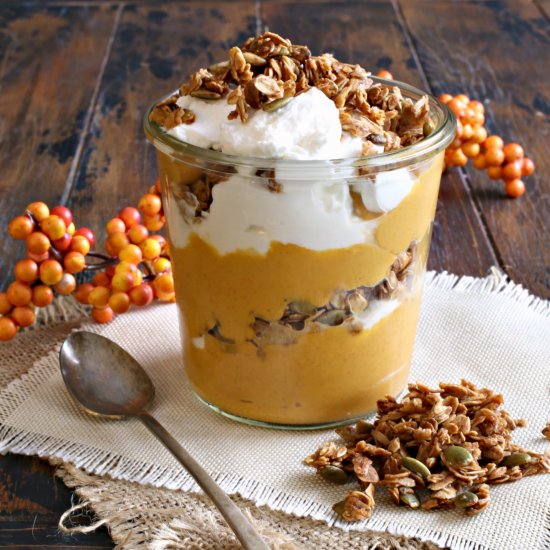 Pumpkin Yogurt Parfait with Granola