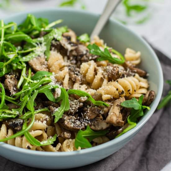 simple mushroom pasta