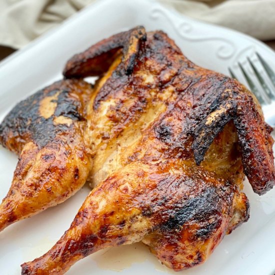 Grilled Spatchcocked Chicken