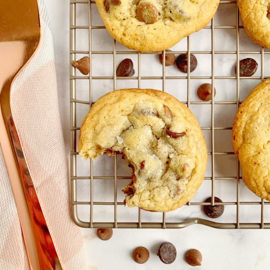 Salted Chocolate Chip Cookies