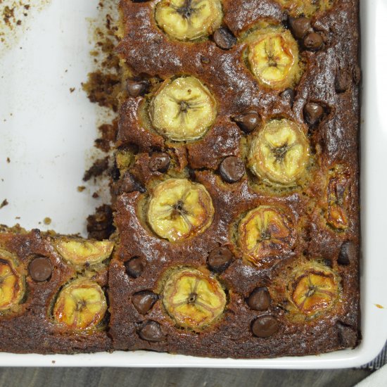 Banana Chocolate Chip Cake