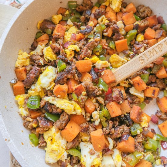 Vegetarian Maple Breakfast Hash