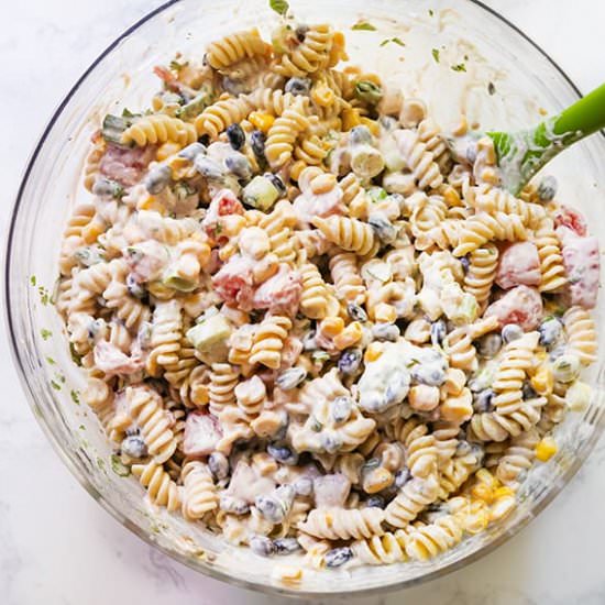 Taco Ranch Pasta Salad