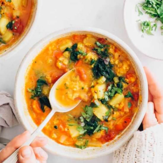 Healing Lentil Turmeric Soup