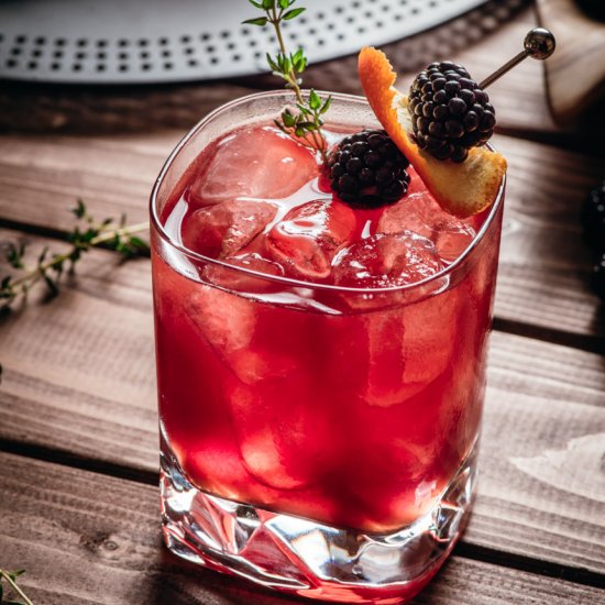 Blackberry Thyme Old Fashioned