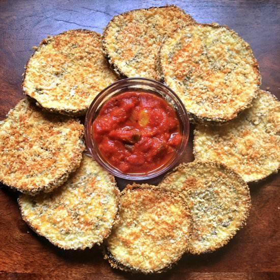 Baked Eggplant Parmesan Slices