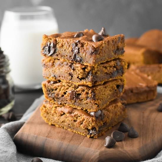 Pumpkin Spice Blondies