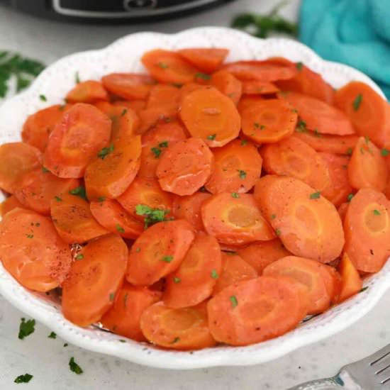 Slow Cooker Glazed Carrots