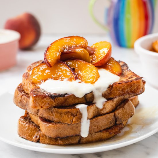 Caramelised Peach French Toast