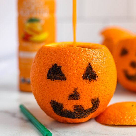 Easy Jack-O-Lantern Smoothie