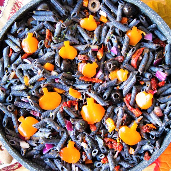 Black Halloween Pasta