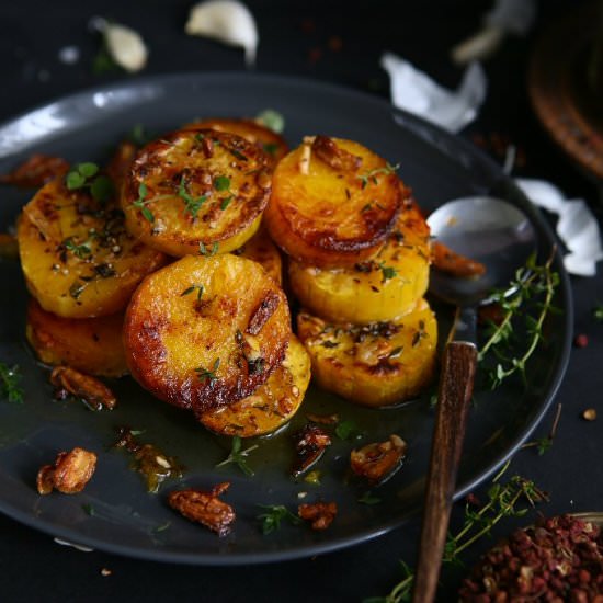 Baked Butternut Squash Rounds