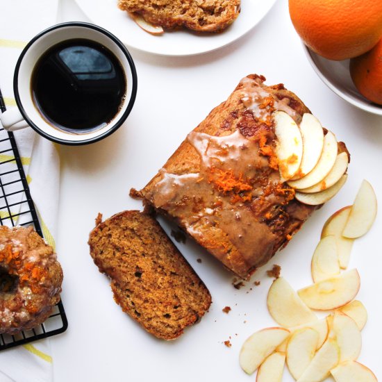 Spiced Apple Cake & Cinnamon Glaze