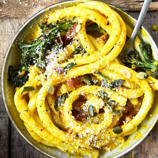 Roasted Pumpkin Mascarpone Pasta