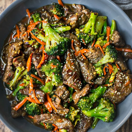 Healthy Beef and Broccoli Stir Fry