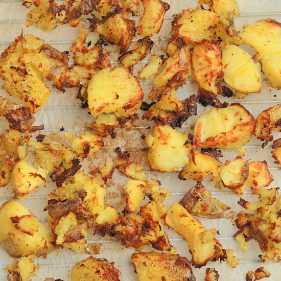 Crispy oven-baked potatoes