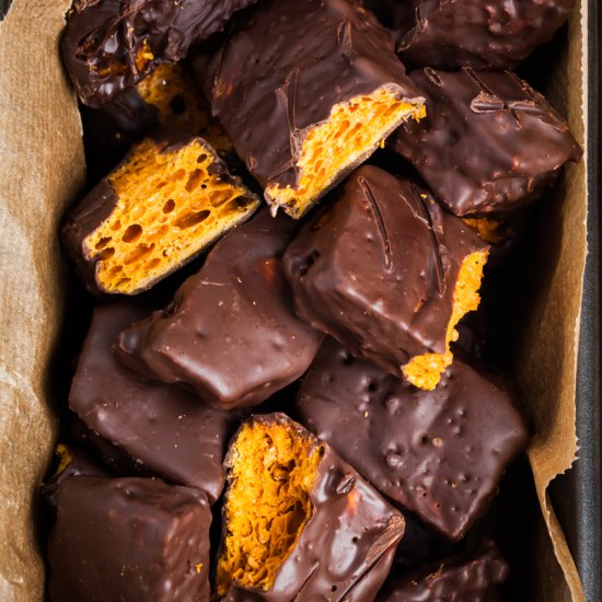 Vegan Crunchie Bars