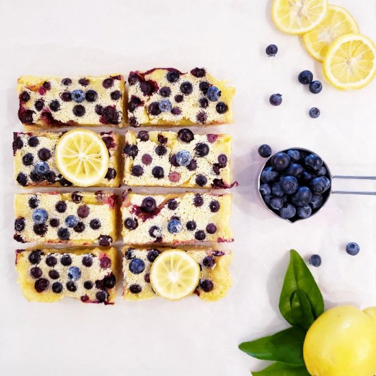 Lemon Blueberry Shortbread Bars