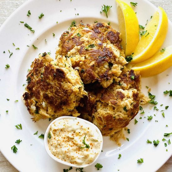 Lion Mane Mushroom Crab Cakes