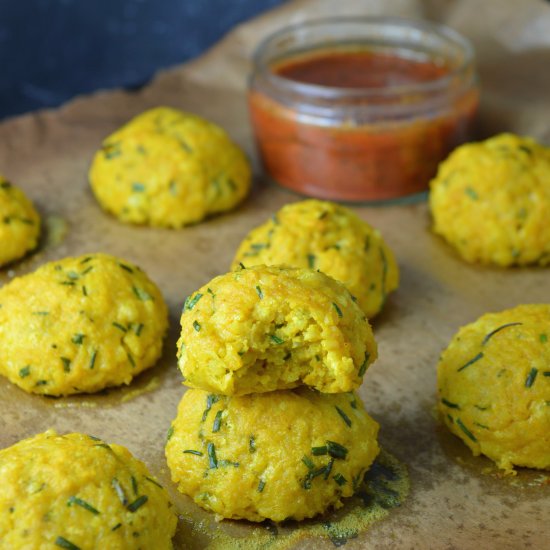 Leftover Rice Turmeric Balls