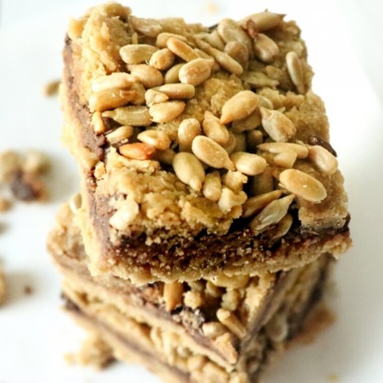 Keto Suntella Stuffed Cookie Bars