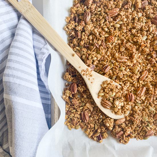 Maple Pecan Pumpkin Granola