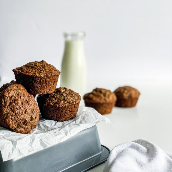 The Best Healthy Zucchini Muffins