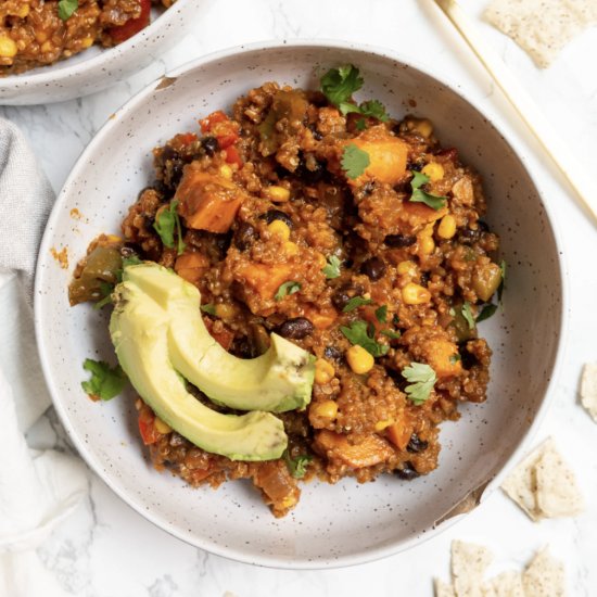 Pressure Cooker Enchilada Chili