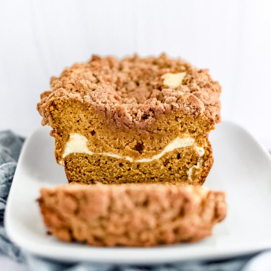 Pumpkin Cheesecake Streusel Bread