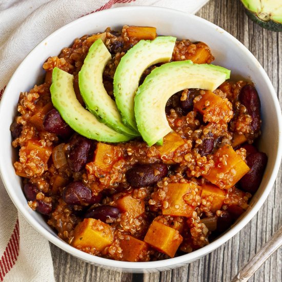 Quinoa Sweet Potato Chili