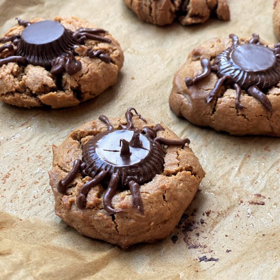 Spider Peanut Butter Cookies