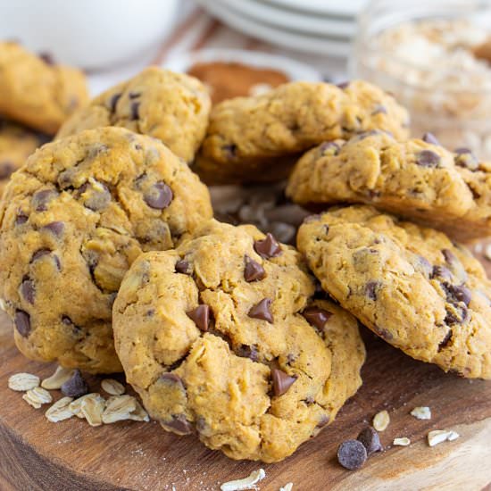 Vegan Pumpkin Oatmeal Cookies