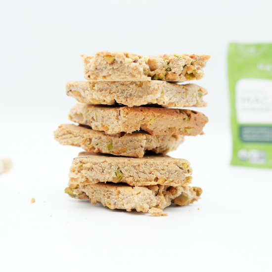 Maca Pistachio Dessert Bars